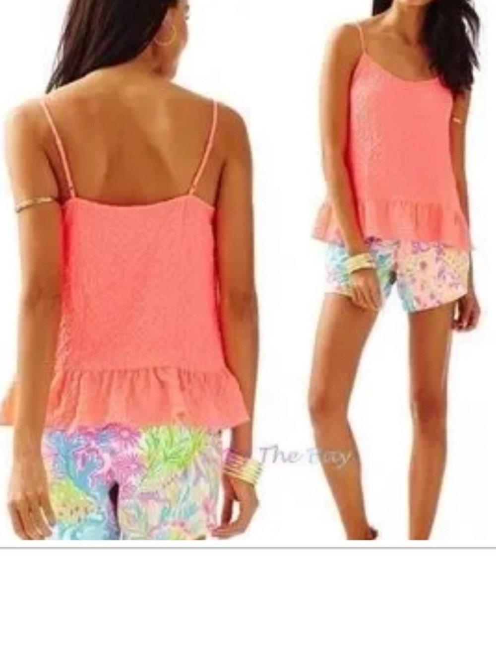 NWOT Lilly Pulitzer 100% Polyester
Orange Sleeveless Top Size Large